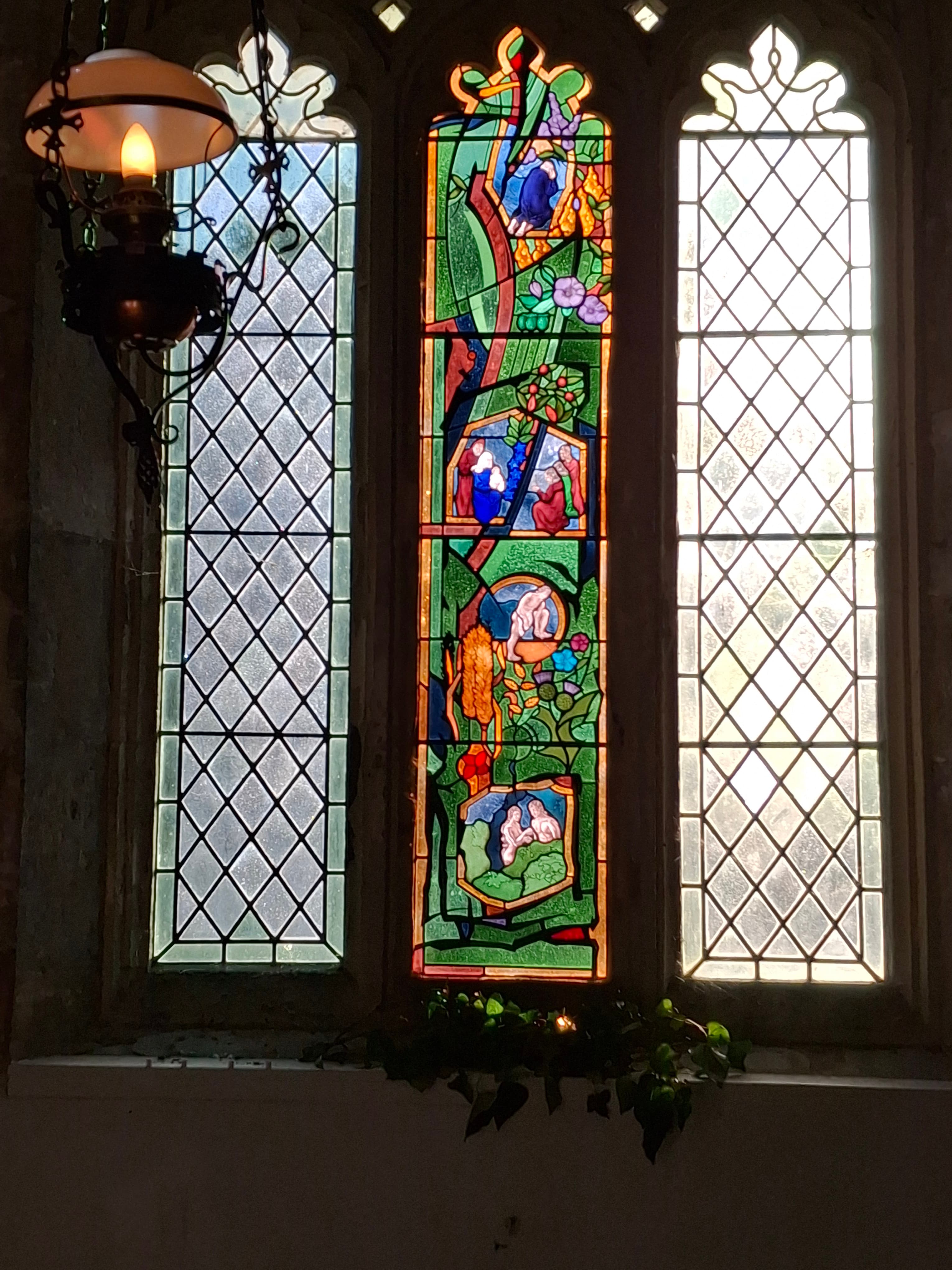 The 1992 Tree of Life window dedicated to Dudley George Cule