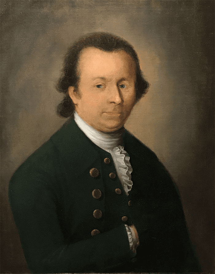 Portrait of Button Gwinnett, signer of the American Declaration of Independence