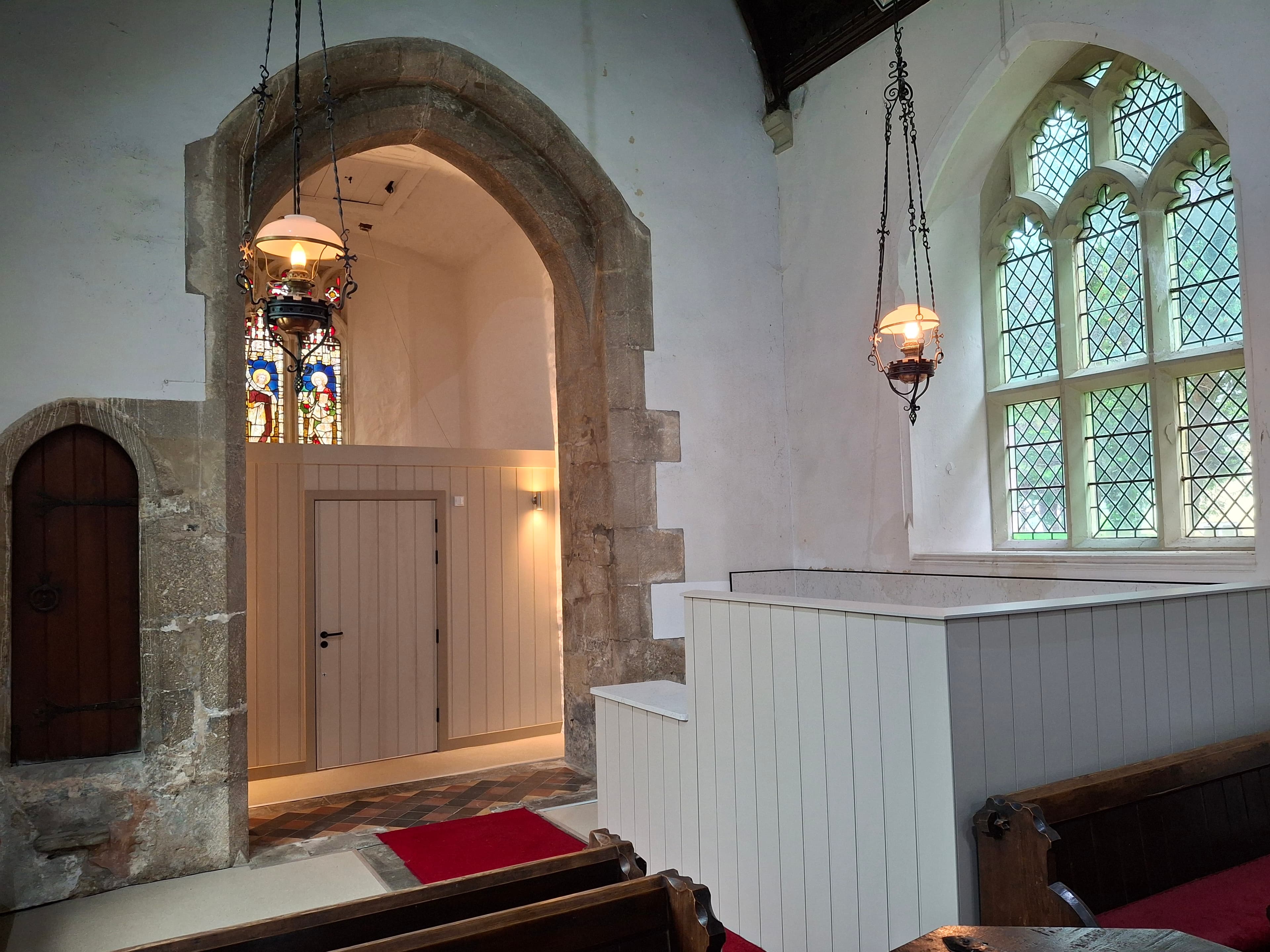 The newly installed accessible toilet and kitchen facilities at St Nicholas Church