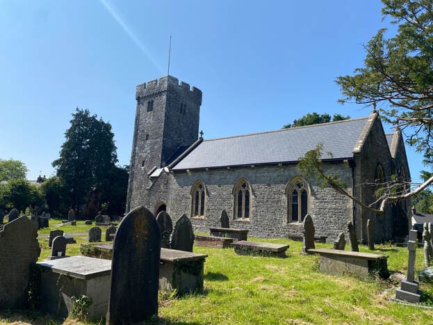 St Nicholas Church on a bright summer day