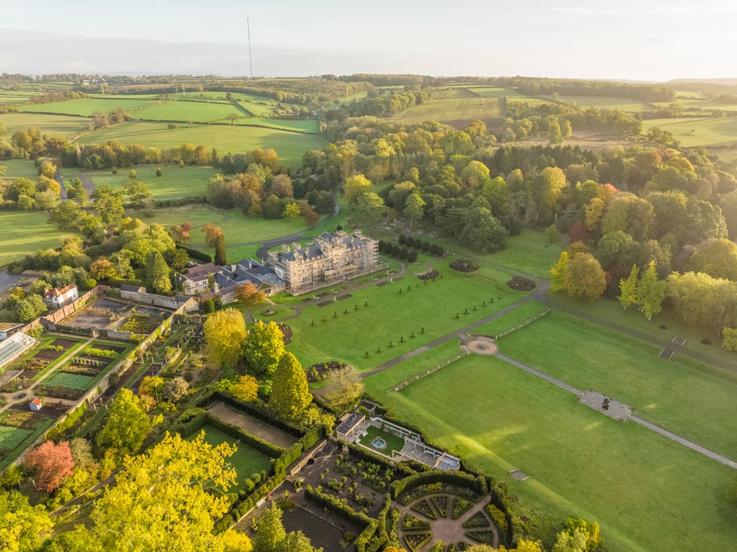 Dyffryn House and Gardens from the air